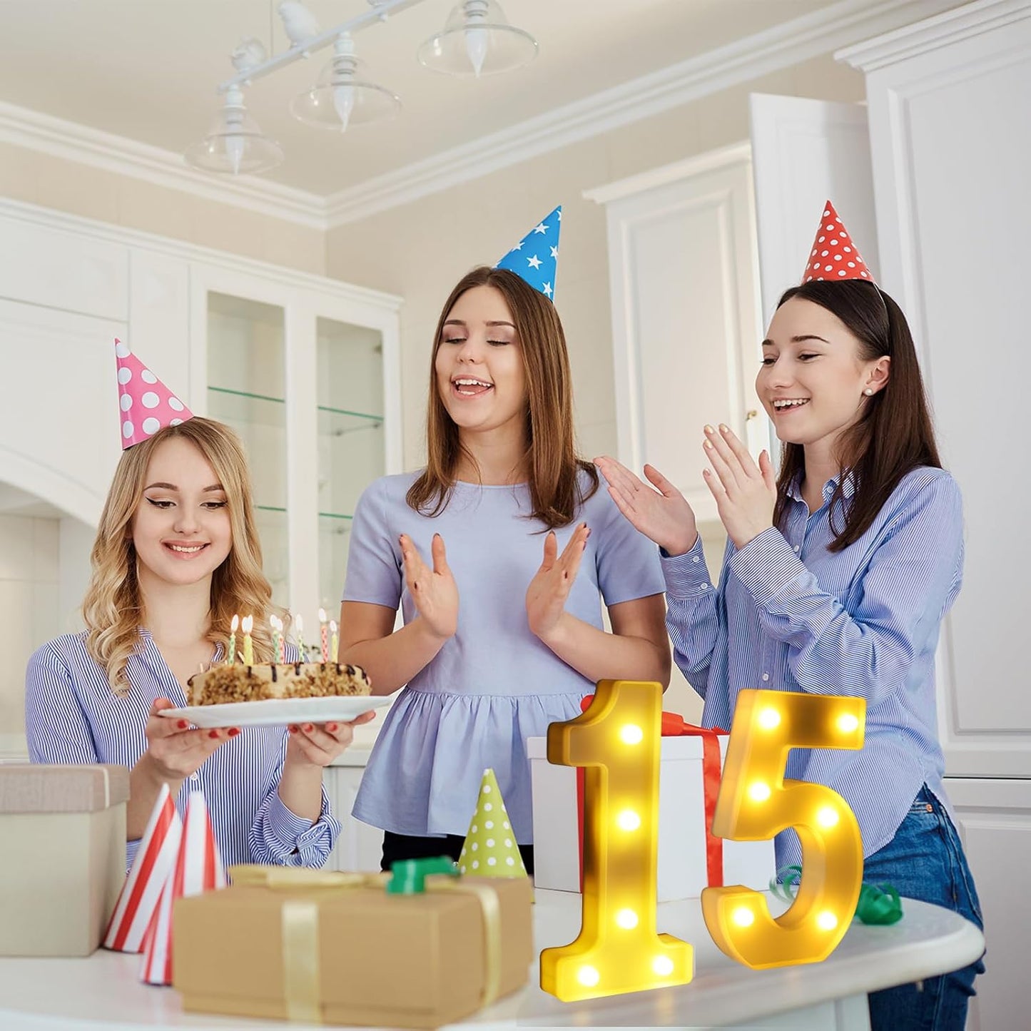 15th Birthday Decorations For Girls and Boys,15 Light Up Numbers Quinceanera Decorations,Numero 15 Decoracion Para Quinceanera,Centros De Mesa De 15 Anos,Arreglos De Mesa Para 15 Anos