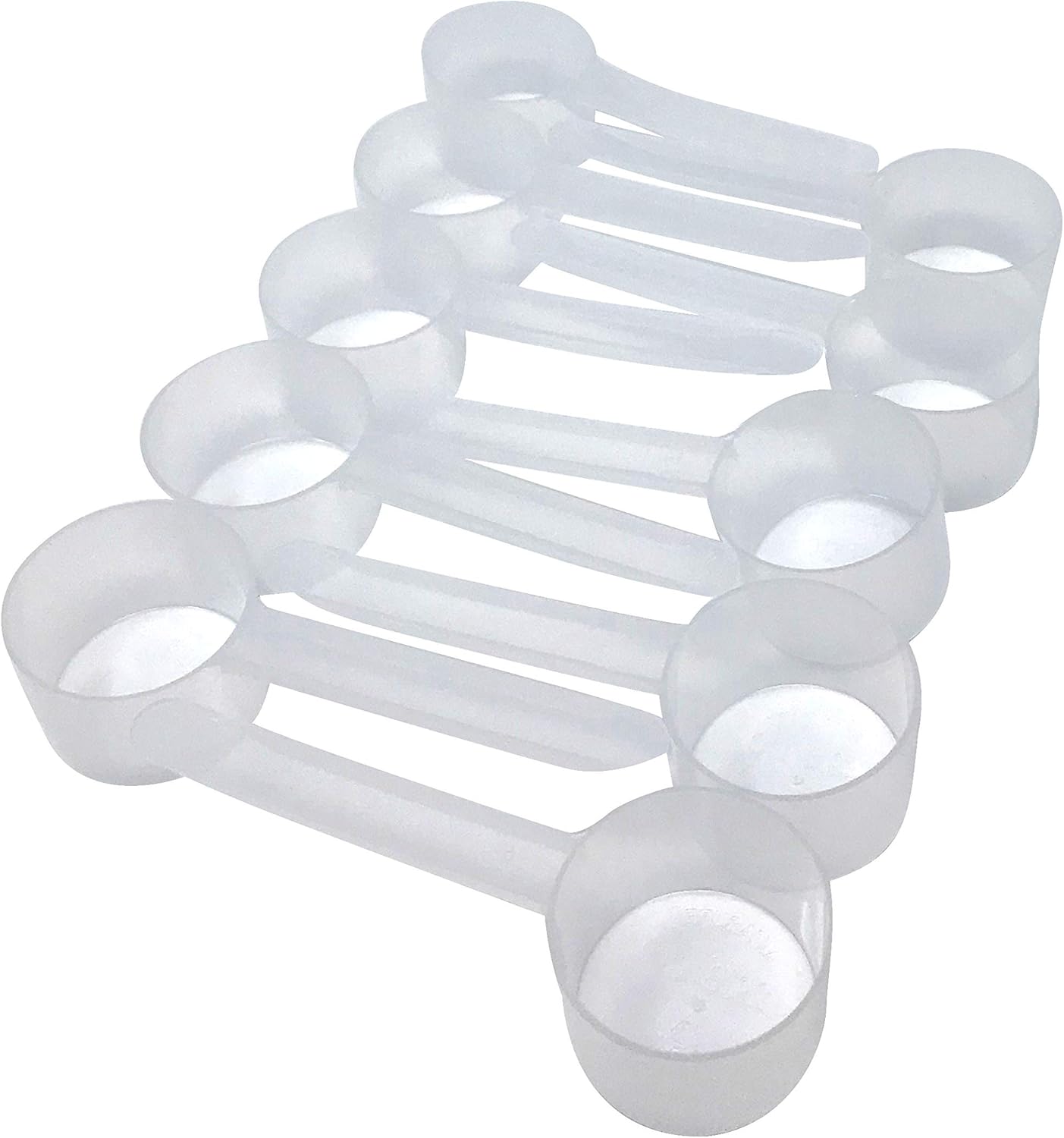 1/4 Cup (4 Tablespoon | 2 Oz. | 60 mL) Long Handle Scoop for Measuring Coffee, Pet Food, Grains, Protein, Spices and Other Dry Goods (Pack of 10)