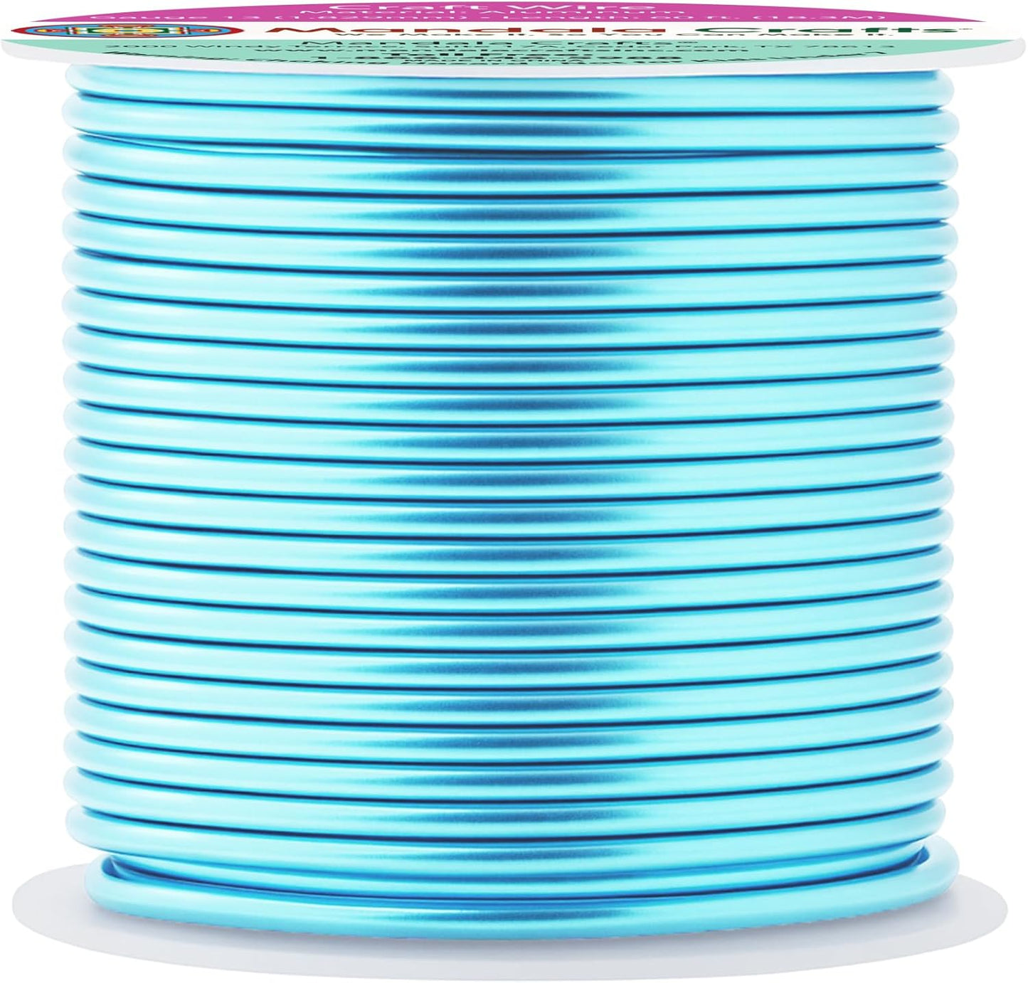 Mandala Crafts 13 Gauge Anodized Aluminum Craft Wire for Jewelry Making - 240 FT Colored Flexible Pastel Wire - Bendable for Bonsai Armature Crafting Sculpting