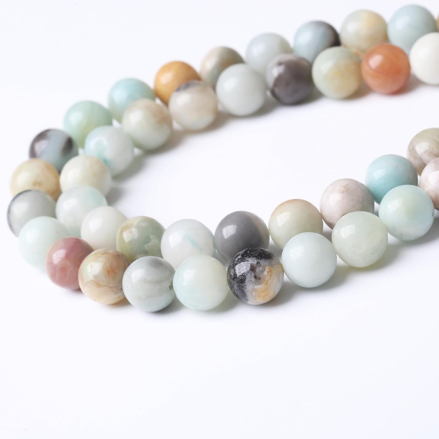 Fancy Stone Beads for Jewelry Making DIY Craft Gemstone Beads Kit (12mm, 30pcs) Smooth Healing Crystal Beads for Bracelets, Necklaces, Home Decor