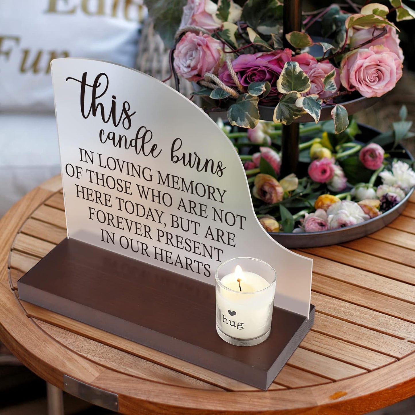 in loving memory wedding sign,wedding decorations,memorial candle,in memory of loved one gifts,wedding signs for ceremony and reception,fall wedding decorations,yahrzeit memorial candles,