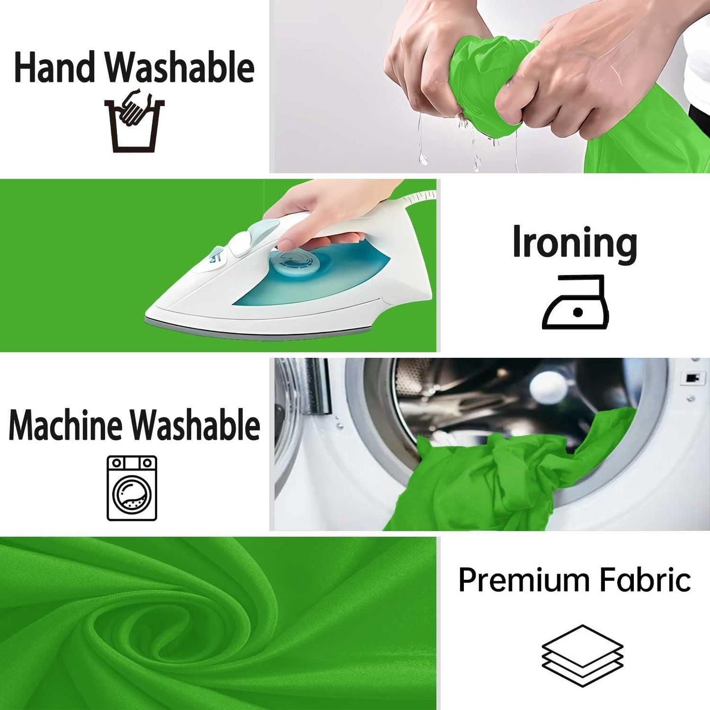 Green Screen Backdrop, Product Photo Backdrop for Photoshoot, Photography Background for Streaming Video Studio 6FTx9FT