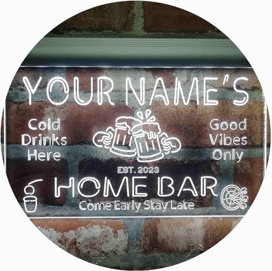 ADVPRO Personalized Your Name Custom Home Bar Beer Established Year Single Color LED Neon Sign 12 x 8.5 Inches st4s32-p11-tm-w