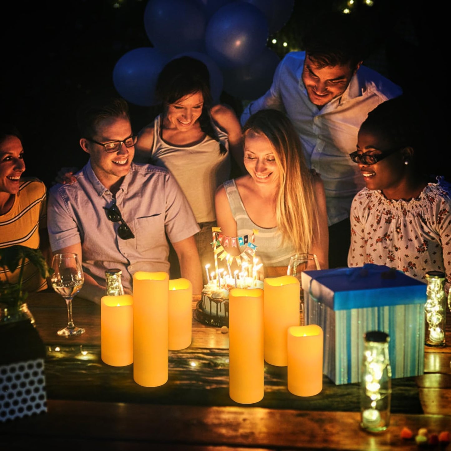 48 Packs Flameless Led Candles, Battery Candles,Simulate Flame,Waterproof Outdoor Indoor Candles with10-Key Remotes and Cycling 24 Hours Timer for Wedding, Table, Festival,Home Decoration…