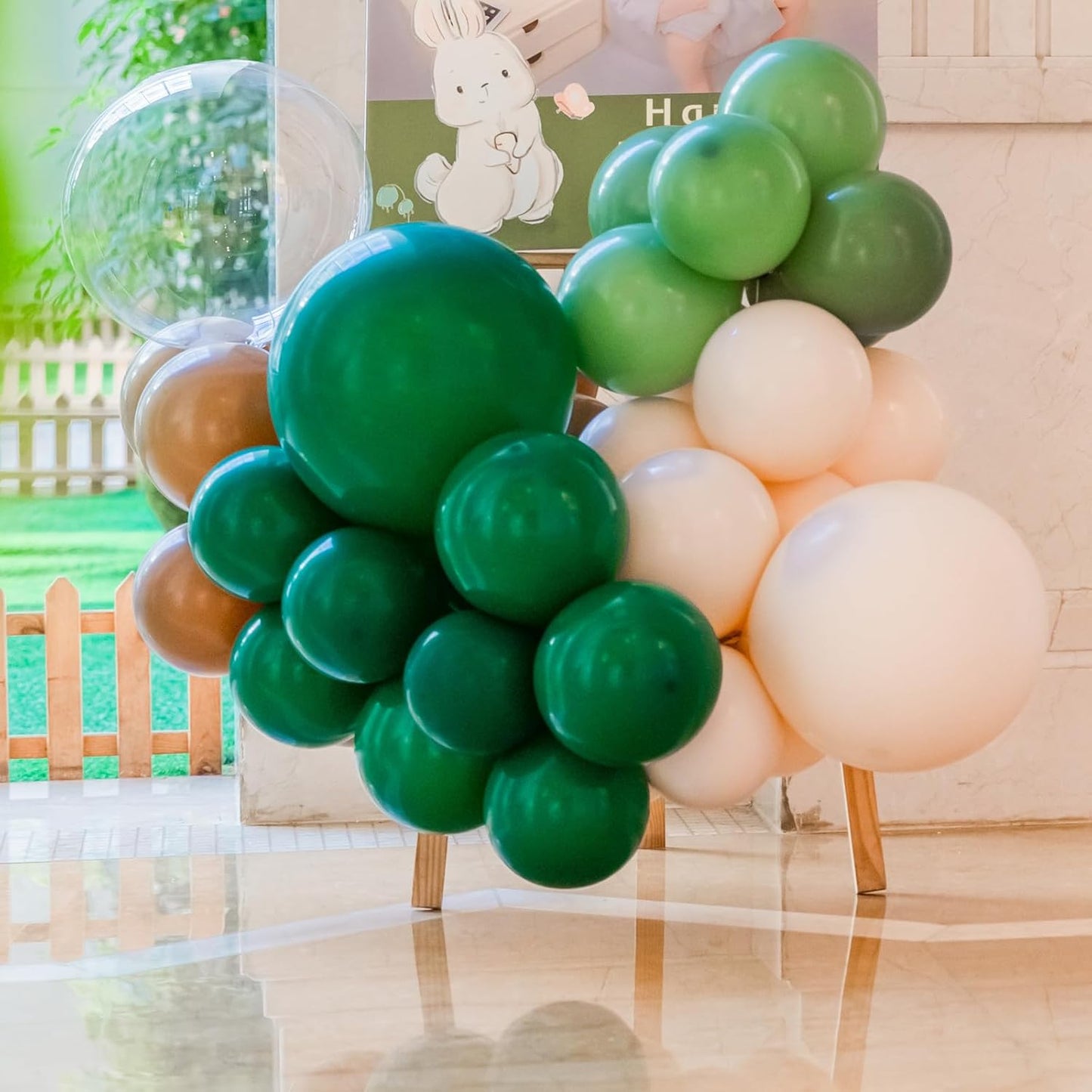 100pcs Dark Green Balloons, 12 inch Green Latex Party Balloons Helium Quality for Birthday Party, Dinosour Masquerade,Baby Shower,Wedding Christmas Party Decoration (with Ribbon)…