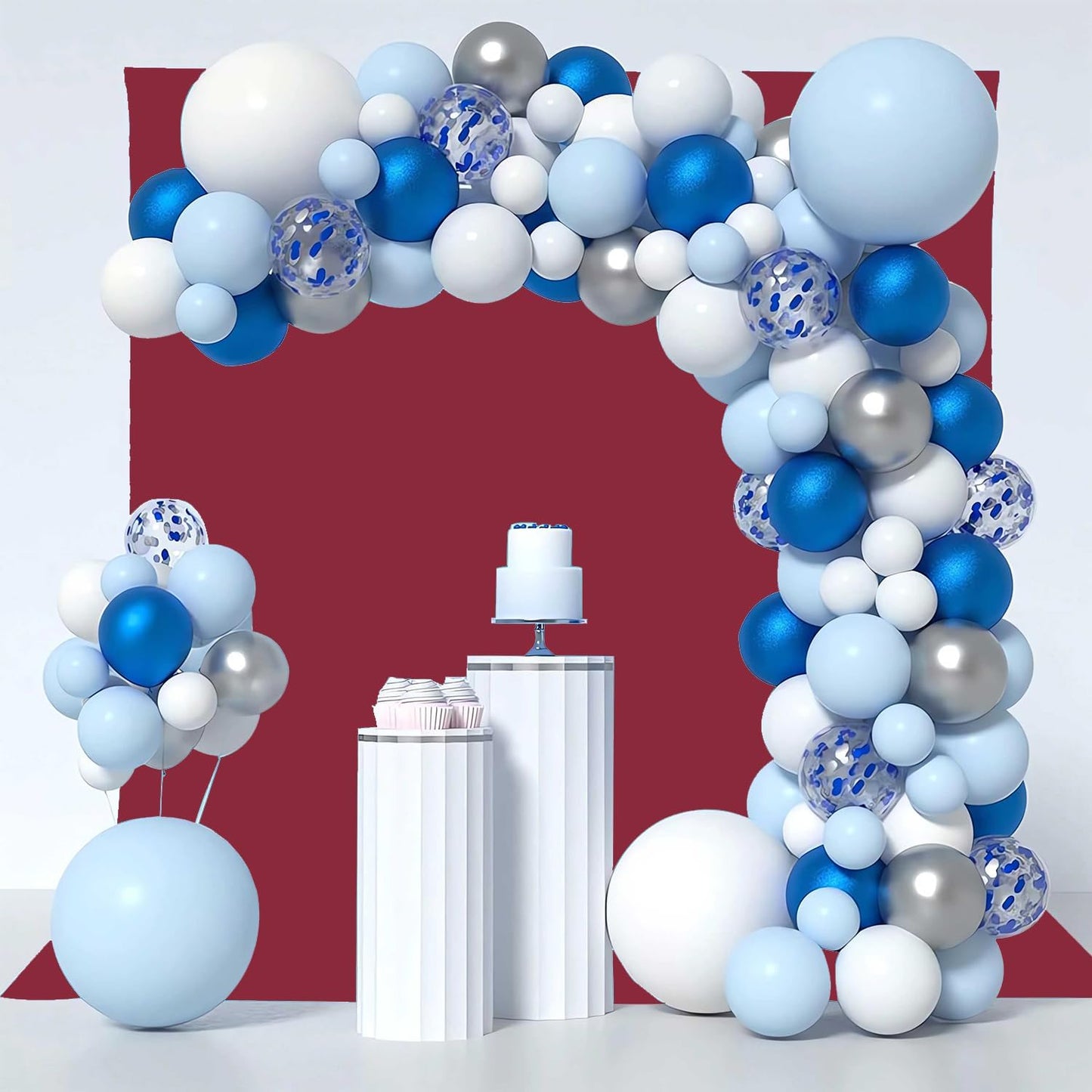 Wine Red Photography Backdrop for Photoshoot, Photo Backdrop Curtain, Perfect Burgundy Backdrops for Party Portrait Photoshoots Video Studio 8FTx10FT