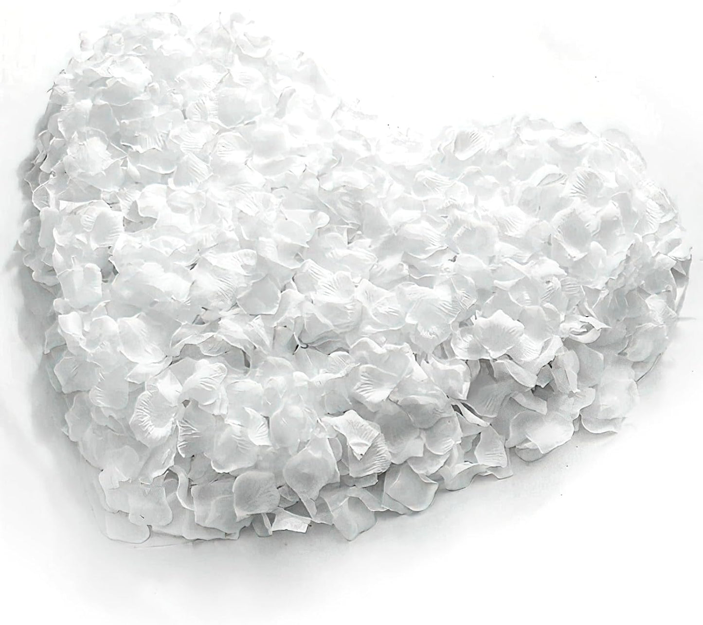 1000Pieces Rose Petals, Artificial Flower Petals Fake Rose Petals for Romantic Night,Wedding,Proposal Anniversary Flower Decorations (White)