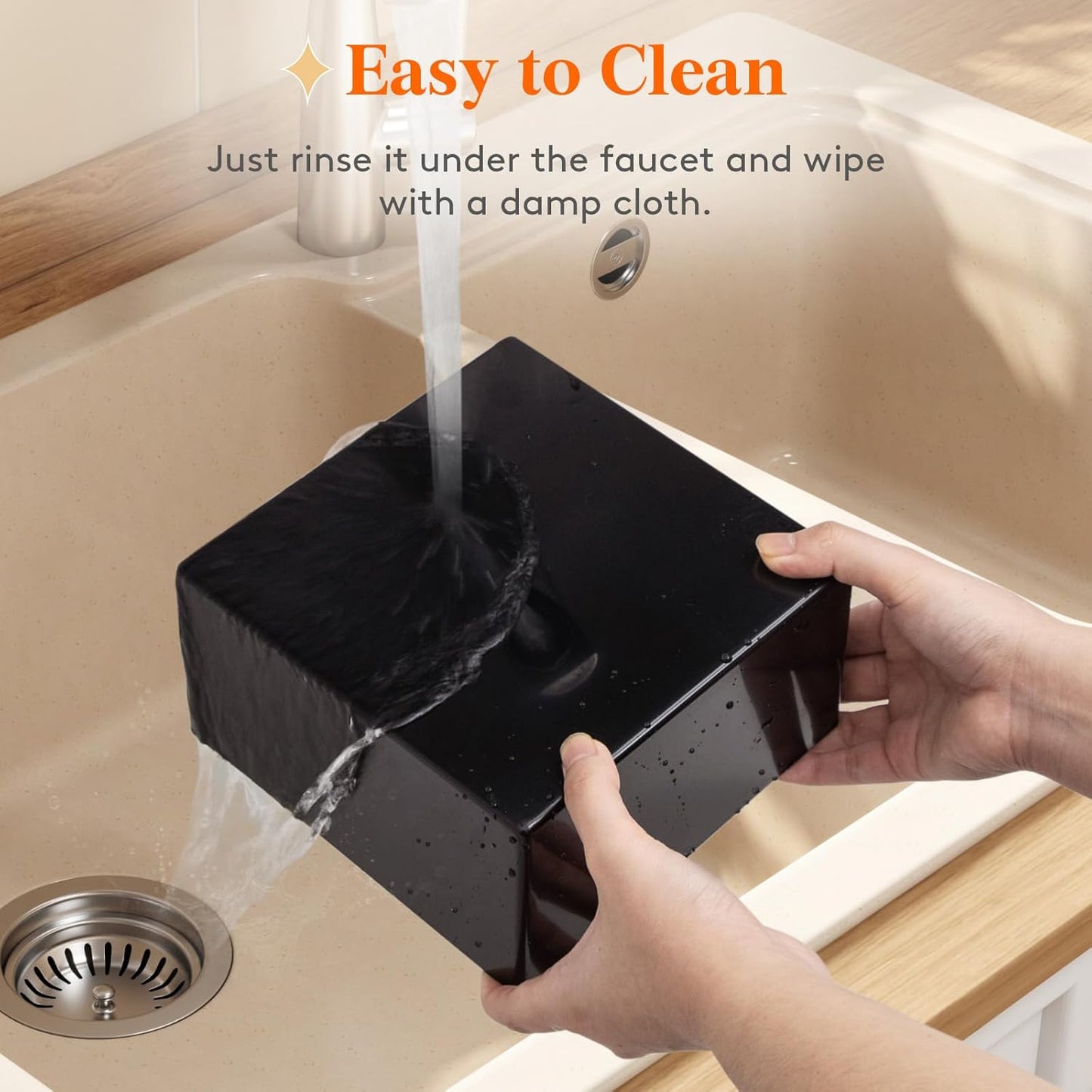 Lifewit Buffet Risers and Stands Up to 7.8", Food Risers for Buffet Table, Catering Dessert Cake Stand for Party, Collectibles Jewelry Display Stand, Black Cube Boxes Nesting Risers, 6 PCS