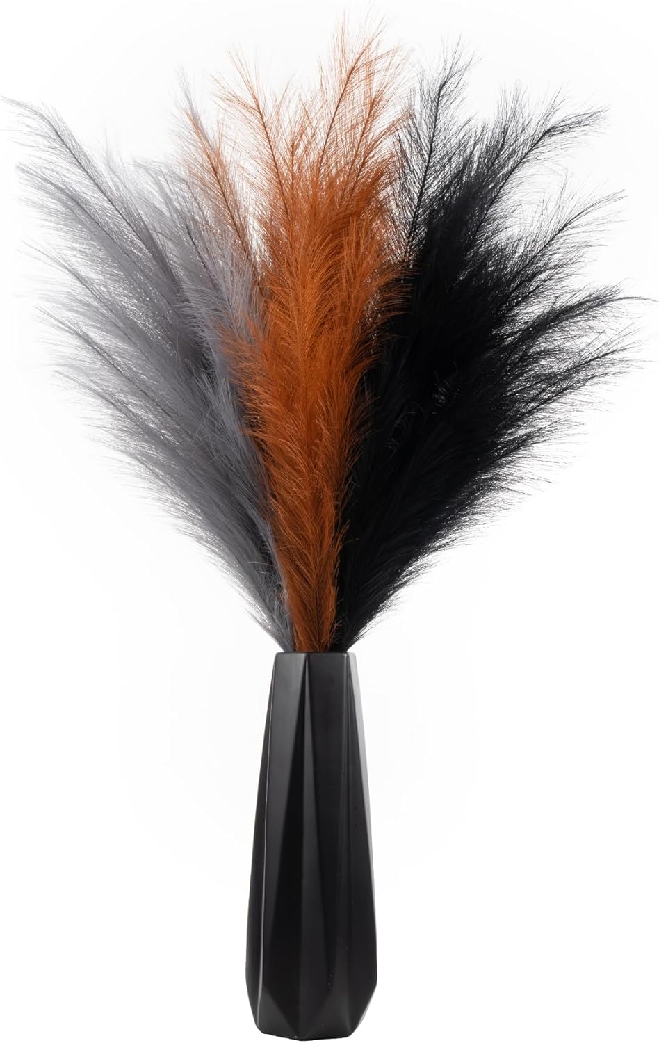 EVODIS Pampas Grass Decor Tall, 43"/110cm Faux Pampas Grass 6 Stems Large Pompass Grass Branches Tall Bulk Boho Flower Arrangement for Home Room Wedding Party Decor