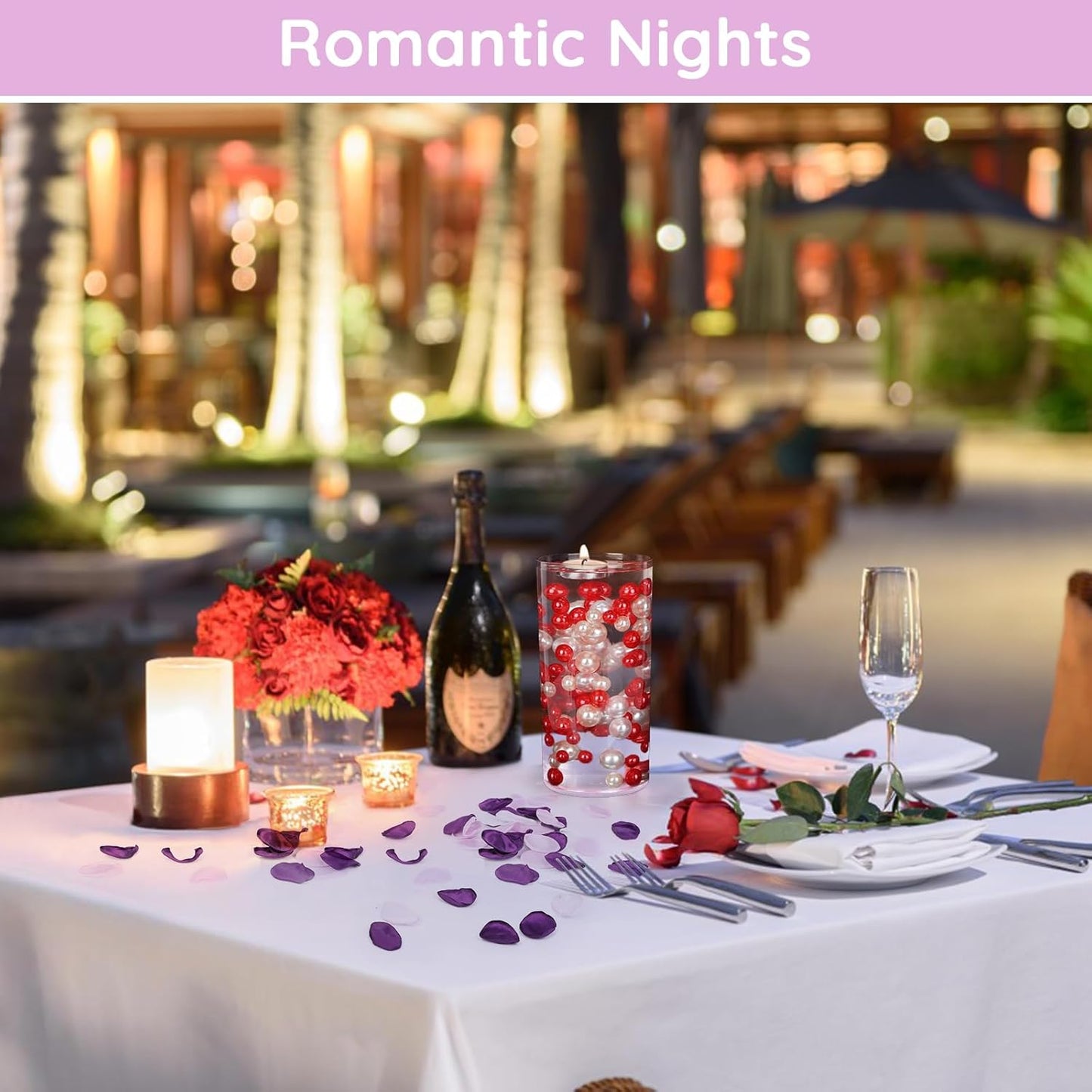 Suream Silk Flower Petals for Wedding, Purple Flower Girl Petals for Decoration, Silk Rose Petals for Bridal Shower Wedding Aisle Table Centerpieces Reception Tables Romantic Night Decoration(300 Pcs)