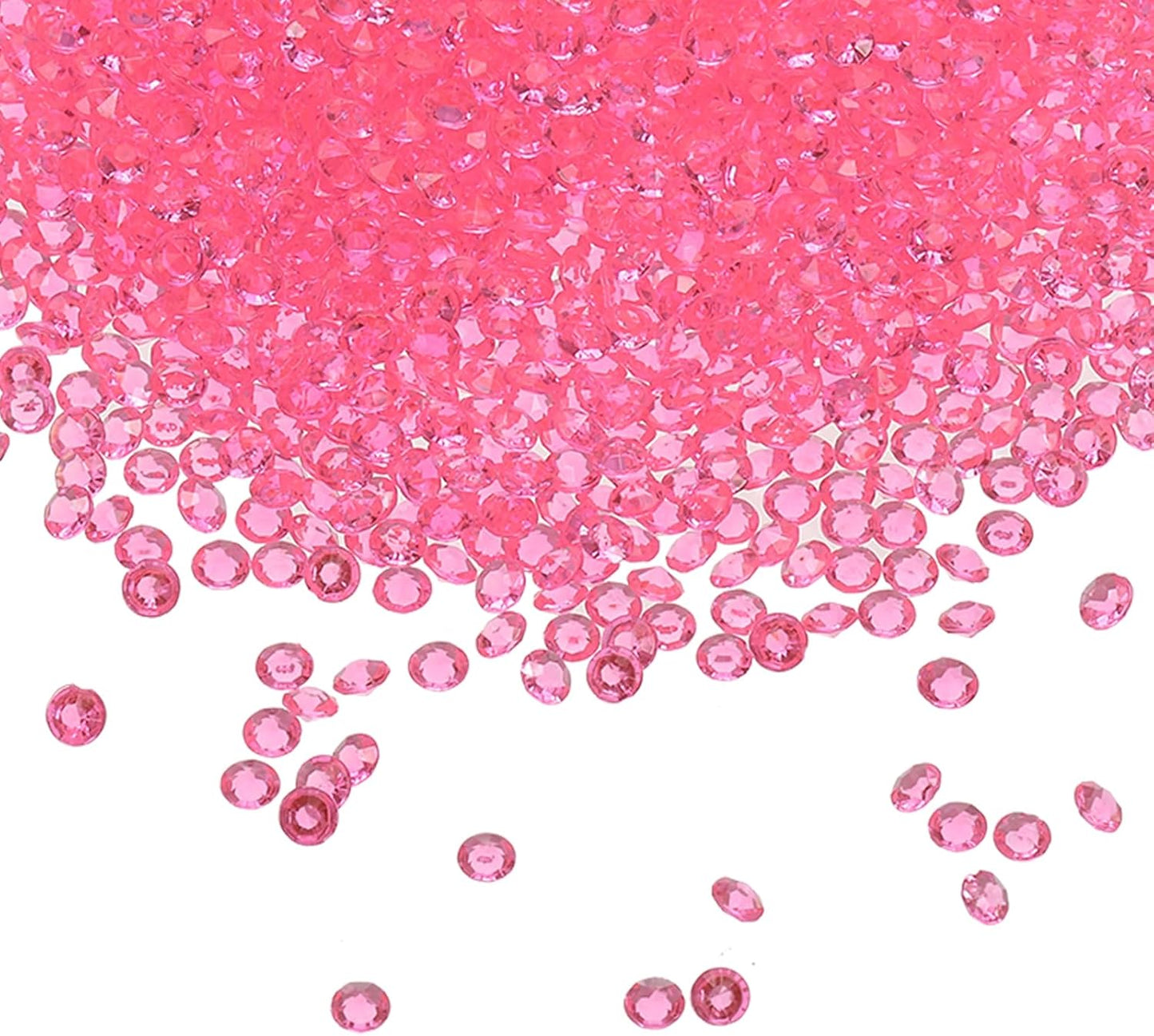 PATIKIL 4000 Pcs Wedding Table Scatter Confetti Crystals 6 mm Acrylic Diamonds Vase Fillers Gems for Table Centerpiece Decorations Party Vase Beads, Light Pink