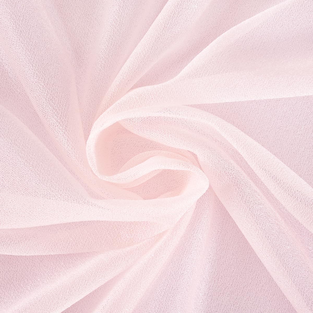 Pink Elegant Arch Draping Fabric 2 Panels Outdoor 29" × 20Ft Sheer Chiffon Curtain Drapes for Fall Wedding Ceremony Birthday Party Garden Brunch