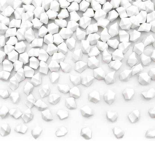 White Vase Fillers for Home Decor, Fake Crushed Ice Cubes, Vase Fillers, 150 pcs Reusable Fake ice Cubes for Photography Accessories Props Decoration for Wedding