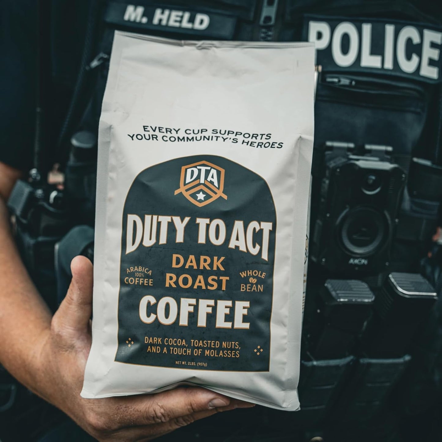 Duty to Act Medium Roast Whole Bean Coffee, 2 lbs (Pack of 2)