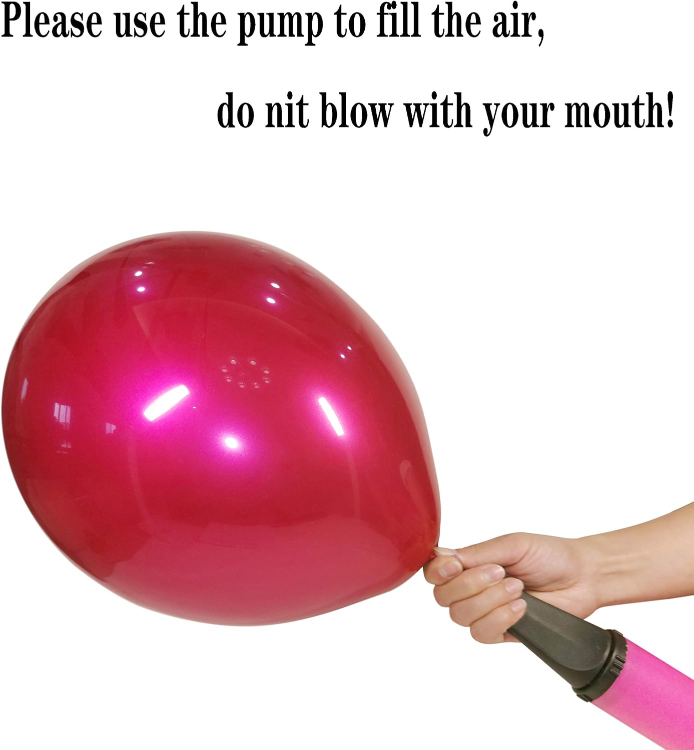 Metallic Red Balloong 50pcs 12 inches Hot Pink Balloons double layer Hot Pink balloons are more durable suitable for wedding birthday party balloon decorations