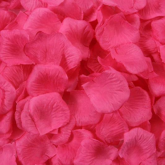 1000 Pcs Artificial Fake Rose Petals,Flower Petals for Romantic Night, Engagement, Party, Wedding, Event Flower Decorations, in Bulk(Rose Red)
