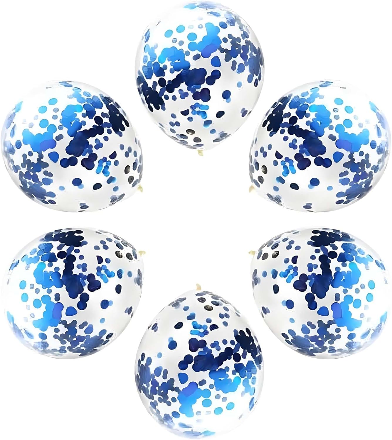 Blue Round Foil Confetti Beautiful Blue Metallic Table Confetti Glitter balloons Confetti Paillettes for Fill balloons, Wedding,Birthday,Party,Festival Decoration(8000PCS)