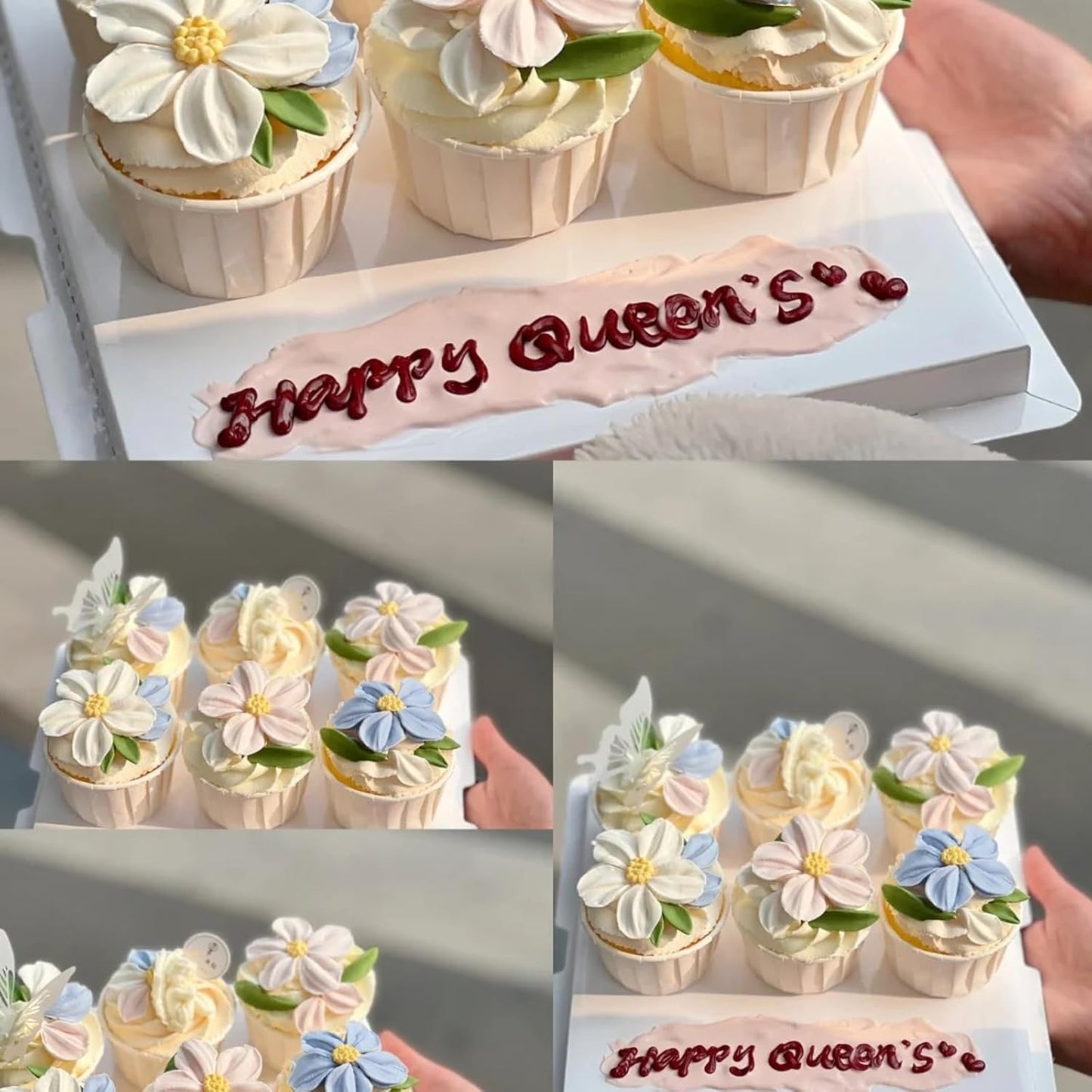 5 Pcs Daisy Flower Fondant Molds, Reusable Narcissus Flowers Chocolate Silicone Molds for Cupcake Decoration, Cookie Candy Dough Glue UV Resin Clay, Thanksgiving Mother's Day Gift