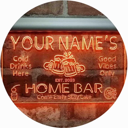 ADVPRO Personalized Your Name Custom Home Bar Beer Established Year Single Color LED Neon Sign 16 x 12 Inches st4s43-p11-tm-o