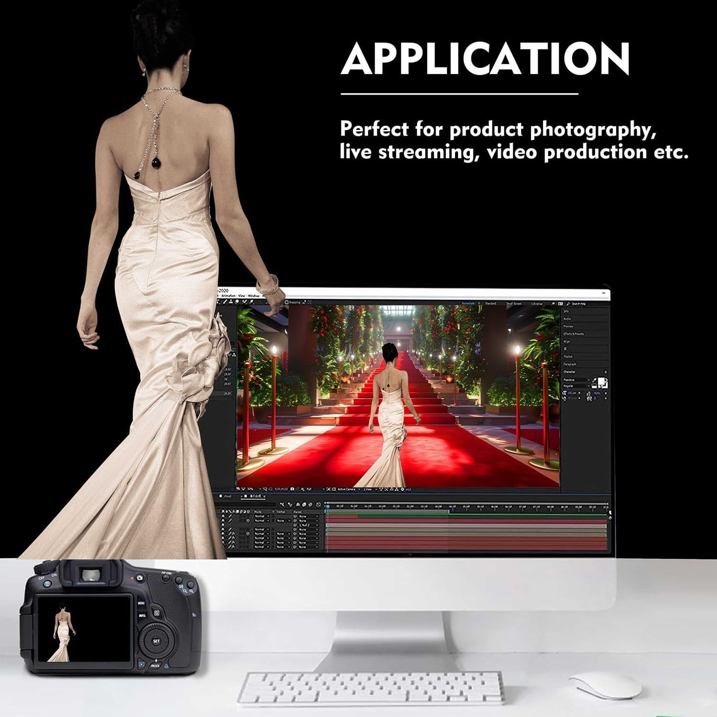 Black Photo Backdrop for Photoshoot, Photo Backdrop Curtain, Black Backdrops for Party Portrait Photoshoots Video Studio 6x9ft