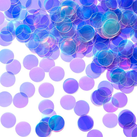 Iridescent Confetti Holographic Table Decoration for Baby Shower Birthday Party,1.2 inch in Diameter,200 Counts