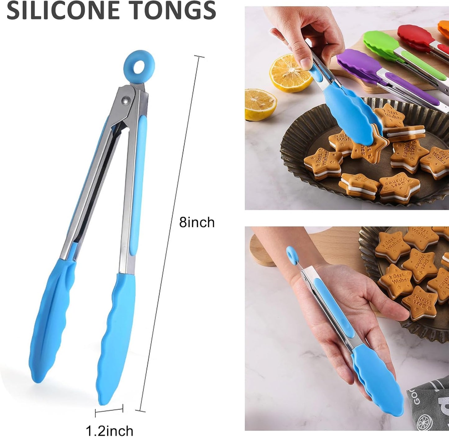 10 Tiers Macaroon Tower Stand with 8'' Silicone Tongs, Round Macaron Tower Cake Display Rack Plastic Cupcake Stand Macarons Desserts Serving Tray for Birthday Wedding Party Decor (10 Tiers with Tongs)