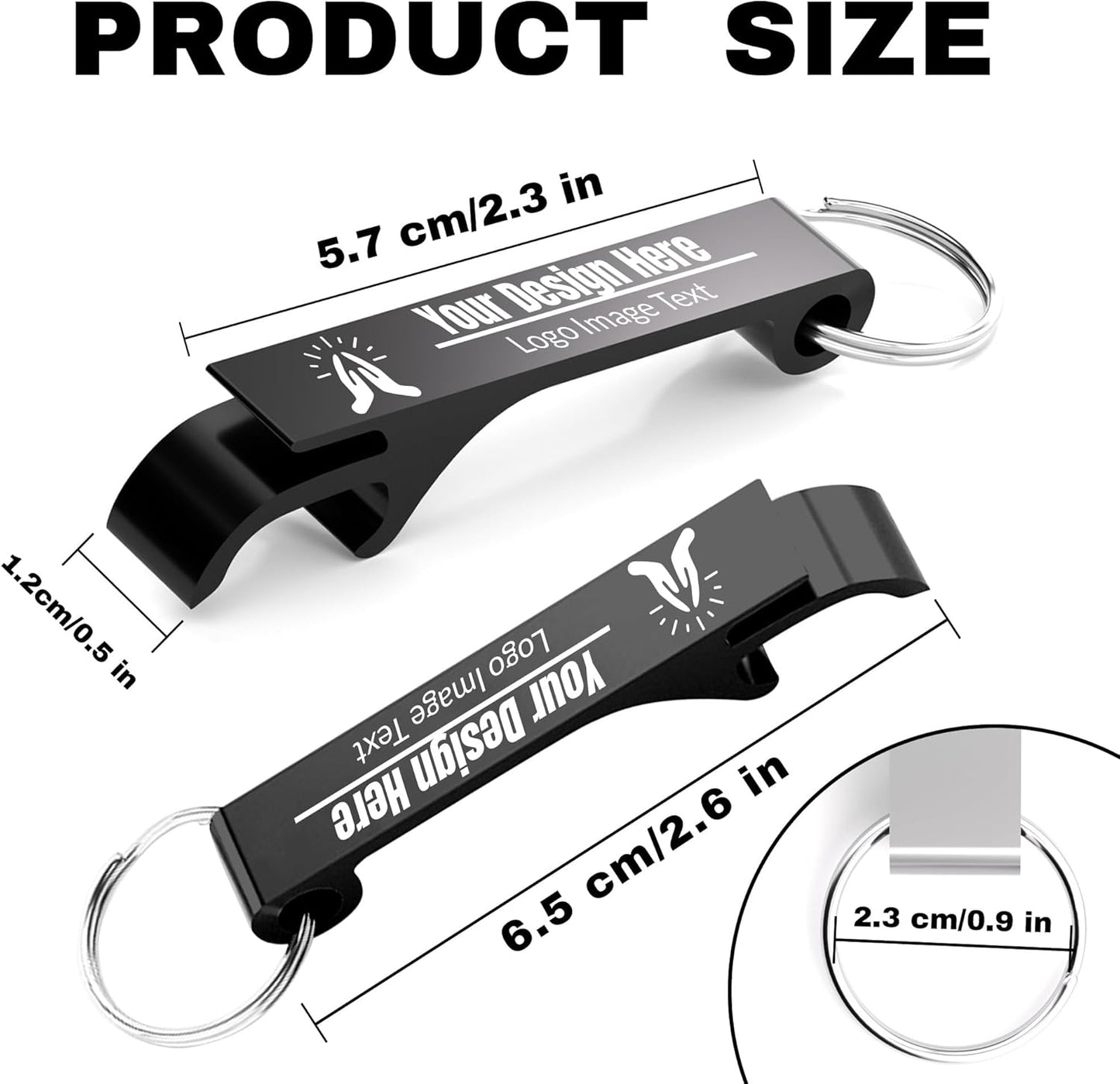 Personalized Bottle Opener Keychains, Bulk Custom Engraved Text Logo Keychain Can Opener, Customizable Aluminum Beer Bottle Openers for Wedding Favors, Brewery, Bar, Anniversaries, Party Gift