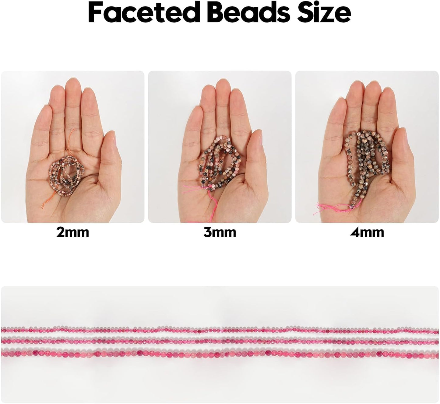 Song Xi 90pcs 4mm Natural Green Aventurine Gemstone Beads Faceted Round Loose Stone Beads for Jewelry Making