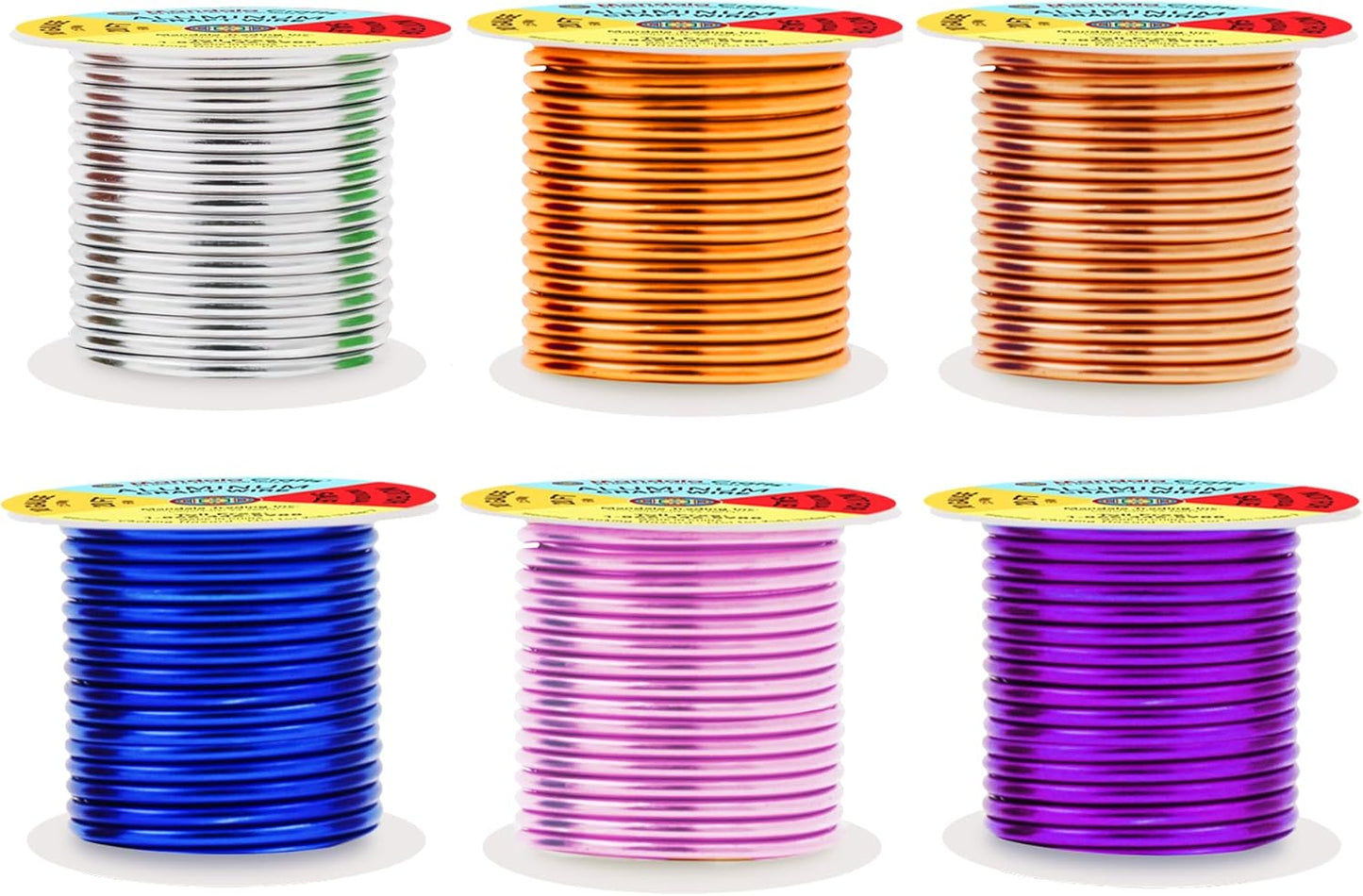 Mandala Crafts 10 Gauge Anodized Aluminum Craft Wire for Jewelry Making - 120 FT Colored Flexible Silver Copper Gold True Blue Purple Pink Wire - Bendable for Bonsai Armature Crafting Sculpting