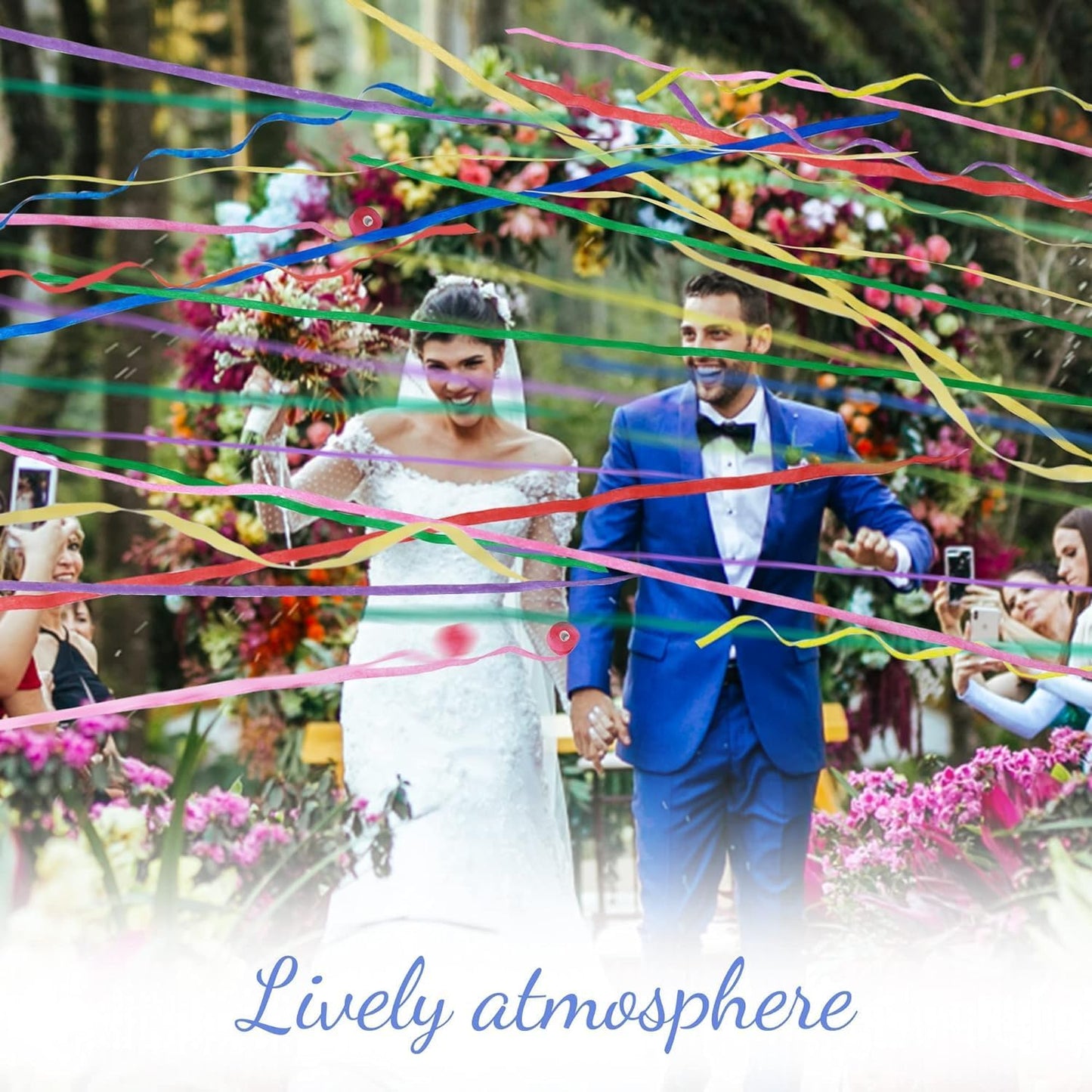 No Mess Streamers Poppers,36Pack Colorful Party Favors Confetti Shooters,Wedding,nye,School Opening,Graduation,Retirement Party (blue multicolor 36pack)