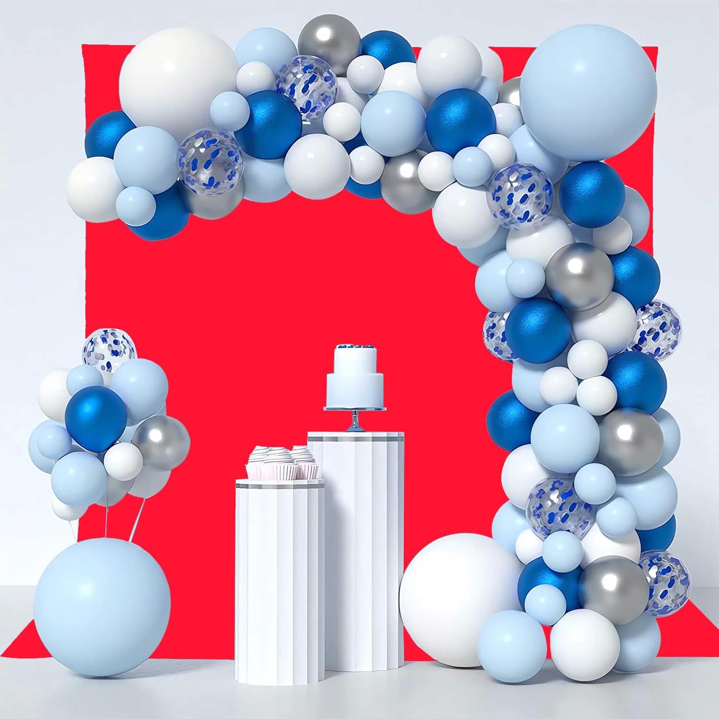 Red Photography Backdrop for Photoshoot, Photo Backdrop Curtain, Perfect Red Backdrops for Party Portrait Photoshoots Video Studio 8FTx10FT