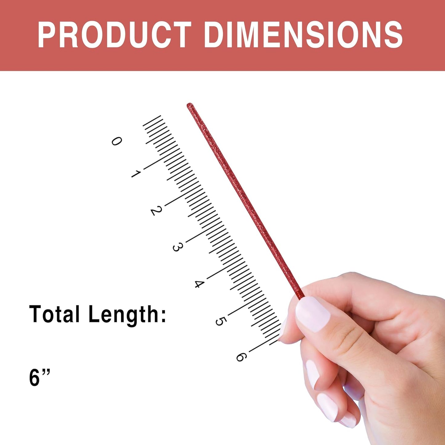 Coffee and Cocktail Stirrers, Reusable Plastic Drink Stirrer Sticks, 100 Ball Head Swizzle Sticks, Use as a Cocktail Garnish or Cake Pop Stick, and Restaurant Supplies, 6 inch (Red)