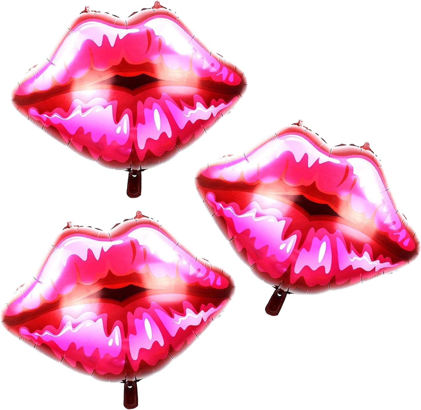 3Pcs Lips Foil Balloons,Bachelorette Bride to Be Engagement Party Decorations