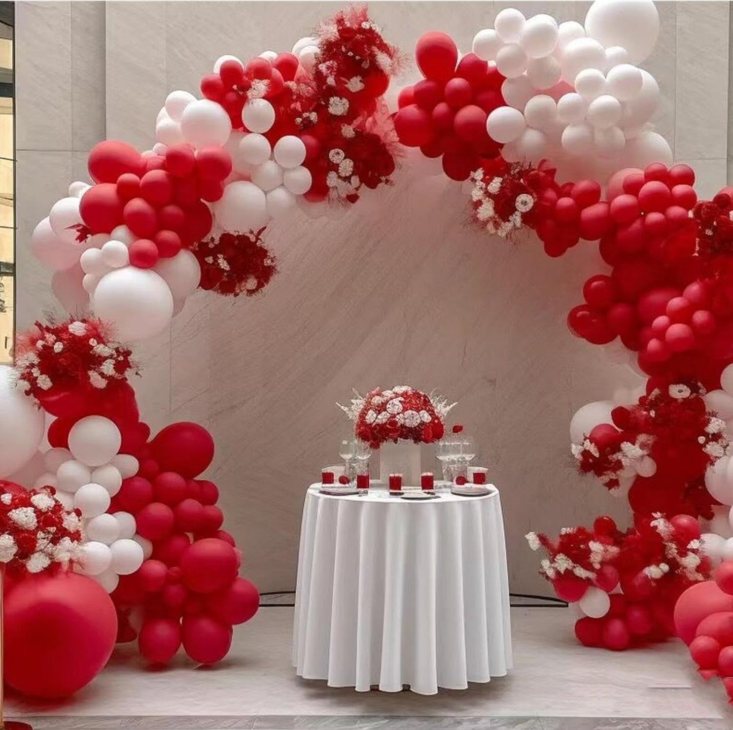 412pcs Red Balloons 18 12 10 5 Inch Red Balloon Garland Arch Kit Different Sizes Matte Latex Balloons for Baby Shower Birthday Wedding Party Decorations
