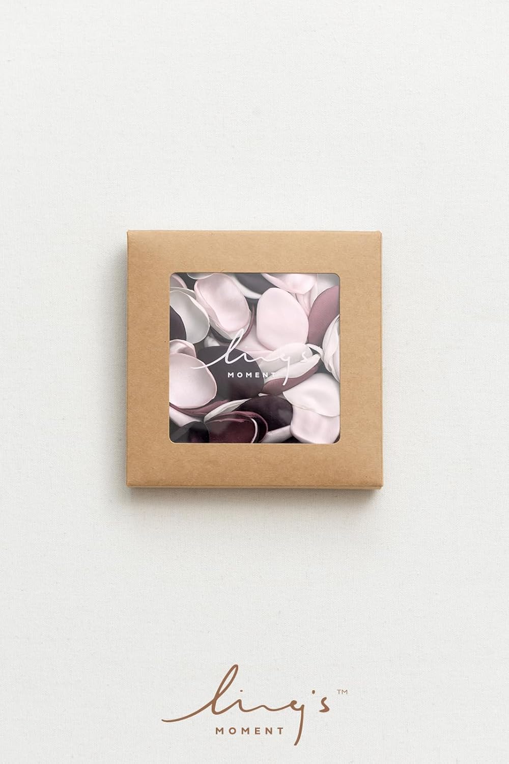 Ling's Moment Rose Petals, Silk Flower Petals for Wedding/Aisle/Flower Girl Baskets/Table Centerpiece Décor,etc.Purple Plum White 200pcs