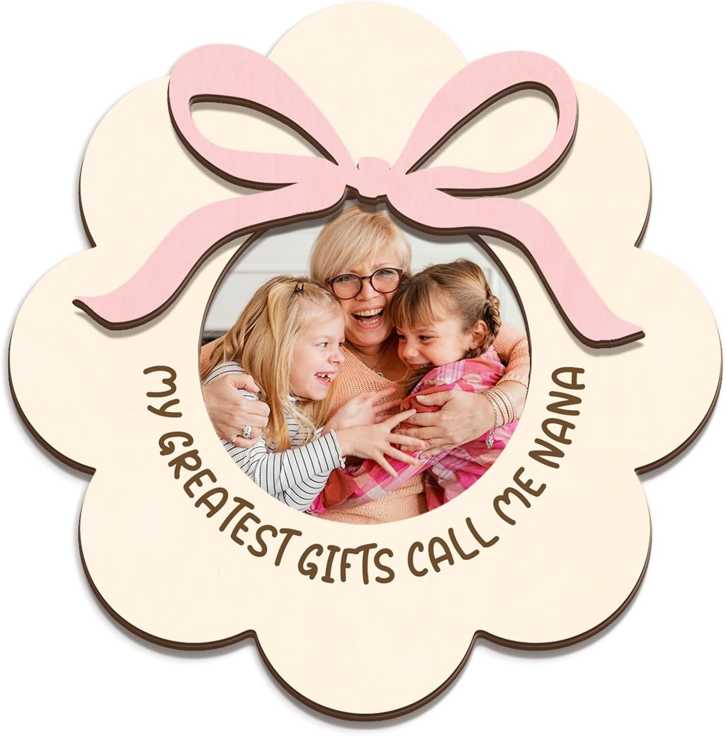 Magnetic Picture Frames - MY GREATEST GIFTS CALL ME NANA - Christmas Gift Birthday Gift for Grandma - Unique Magnet Photo Frame For Women - Magnetic Frames for Refrigerator, Locker & More