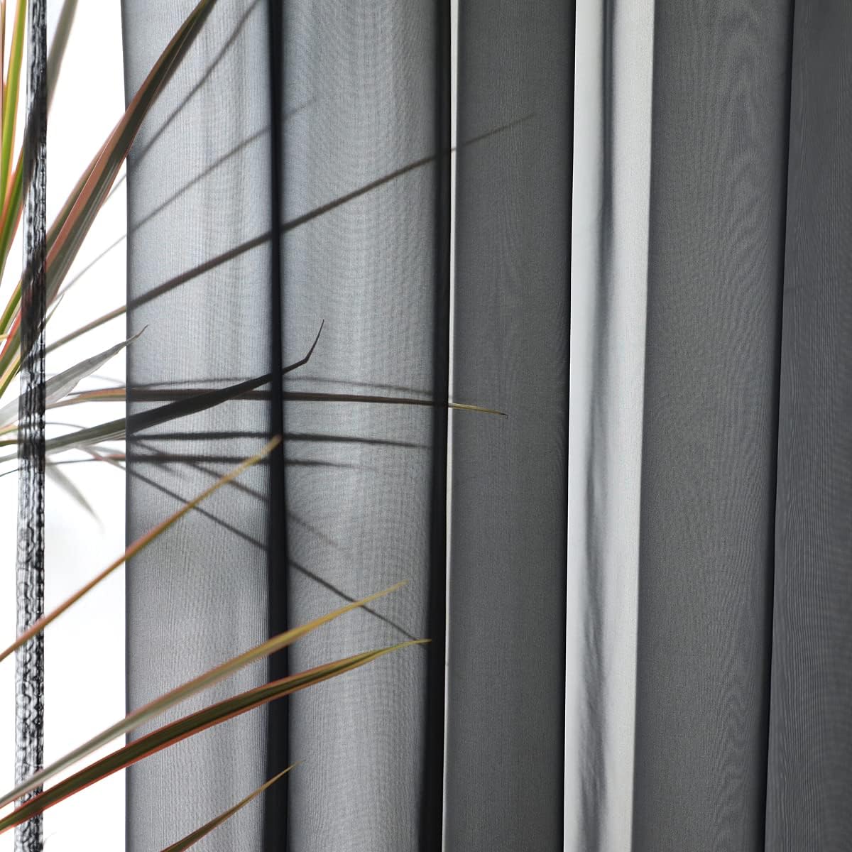 Window Black Sheer Curtains 60 Inches Width 63 Inches Long 2 Panels Sheer Curtain Clear Curtains Basic Rod Pocket Panel for Home Living Room Bedroom Kids Room Yard Patio Parlor Sliding