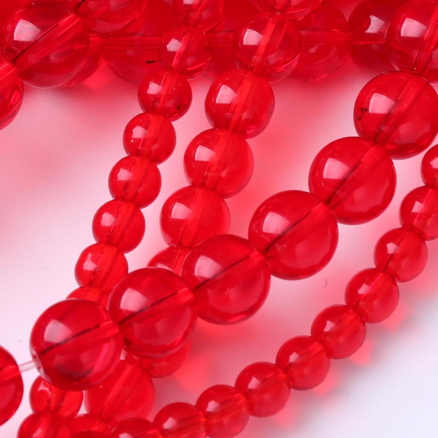Red Glass Stone Beads Gemstone Round Crystal Energy Jade Beads Stone Beads for Jewelry Making DIY Bracelet Necklace Jewelry Making 1 Strand 15.5inch 31PCS 12MM