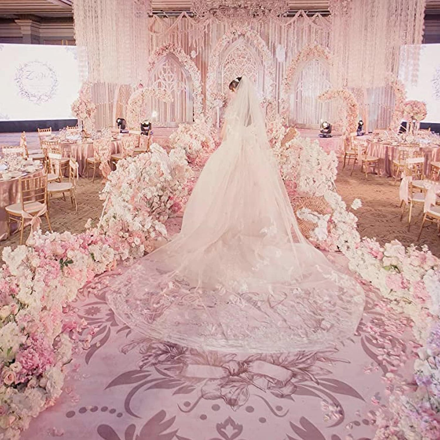 ocharzy 1000pcs Rose Petals Artificial Silk Flower Rose Petals for Wedding Decorations, Romantic Night, Valentine's Day, Parties, Events (Champagne Like Pink)