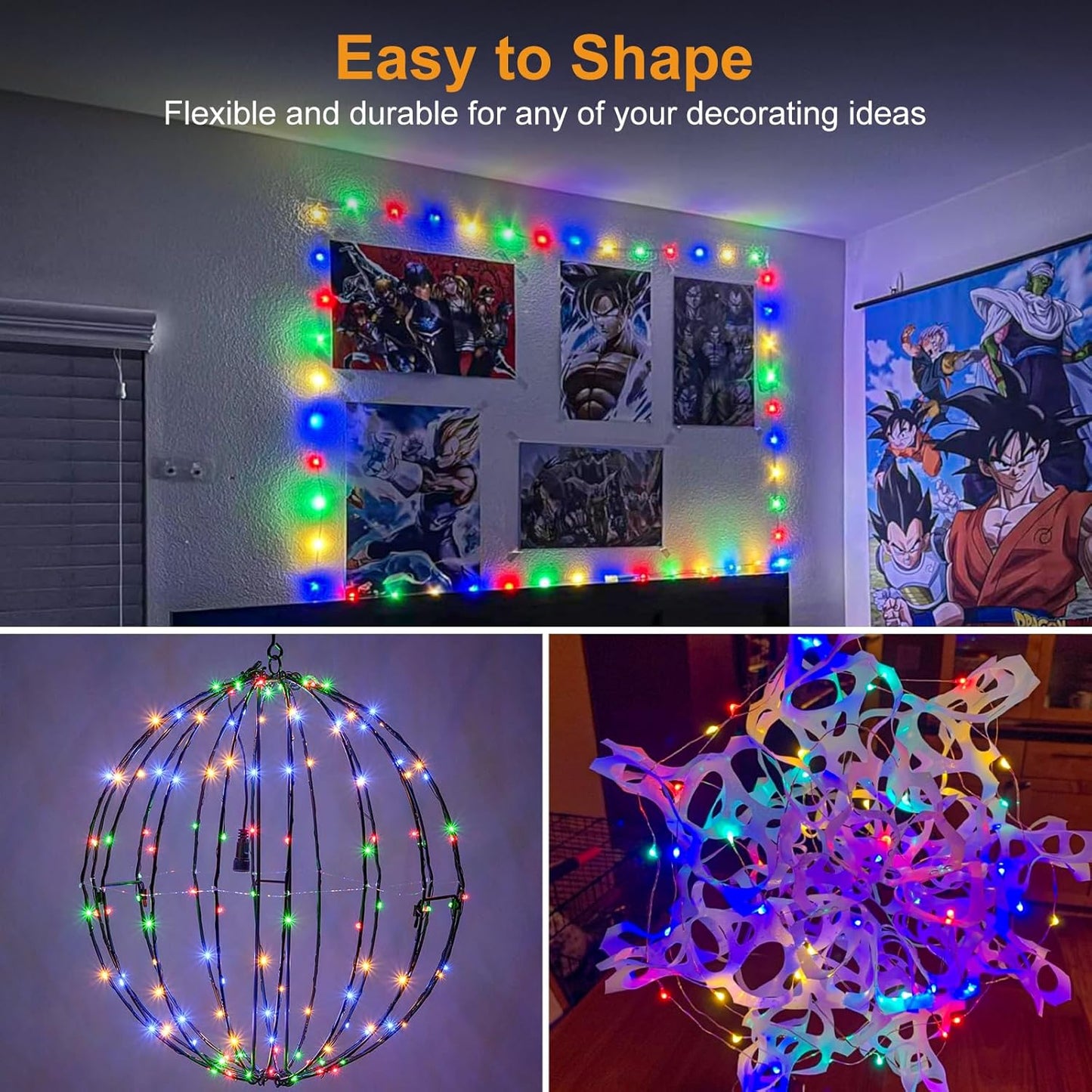 btfarm 30 Pack Fairy Lights Battery Operated [3 Modes], 7ft 20 Led Twinkle Lights String Lights Waterproof Bulk Small Mini Silver Wire for Mason Jars Vases Wedding Table Centerpiece, Multicolor