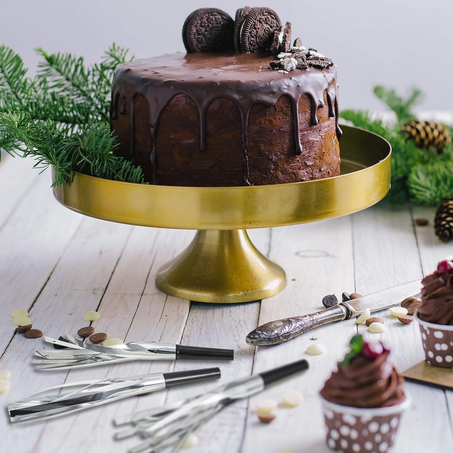 Skylety 24 Pcs Noise Makers Party Favors Silver Blowers Glitter Noise Makers for Sporting Events Fun Party Horns Metallic Fringed Blowers for Birthday Supplies