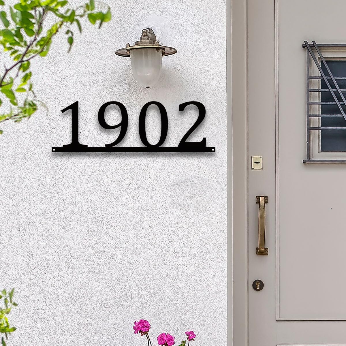 Personalized Metal House Number Sign | Custom Metal Address Sign for Outside | Personalized Meta | House Number Sign | Housewarming gift (Number)