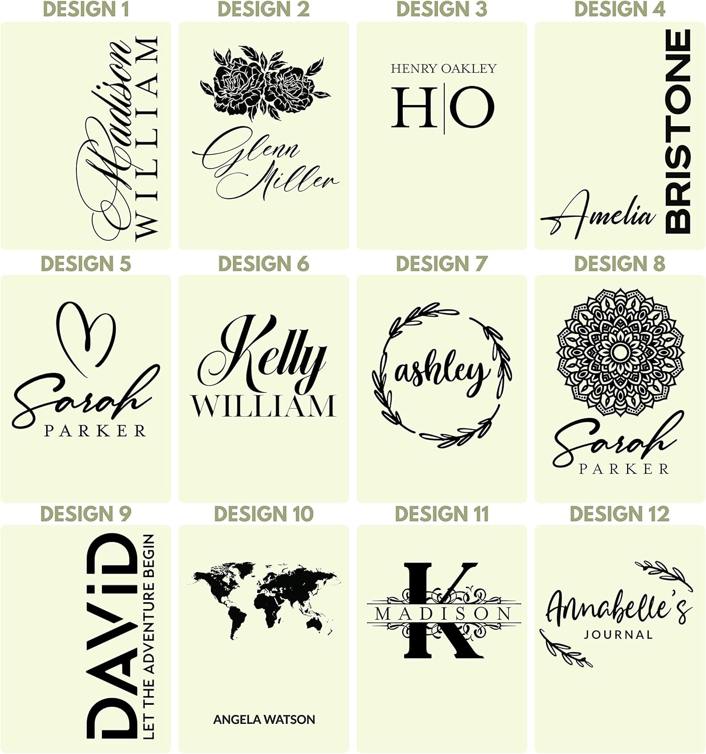 Personal Leather Journal Notebooks | 12 Design, 9 Color - Teal | Journal for Women, Men - Custom Notebook to Write in - Diary for Girls, Women - Personalized Gift Idea for Girl, Boy, Mom and Dad