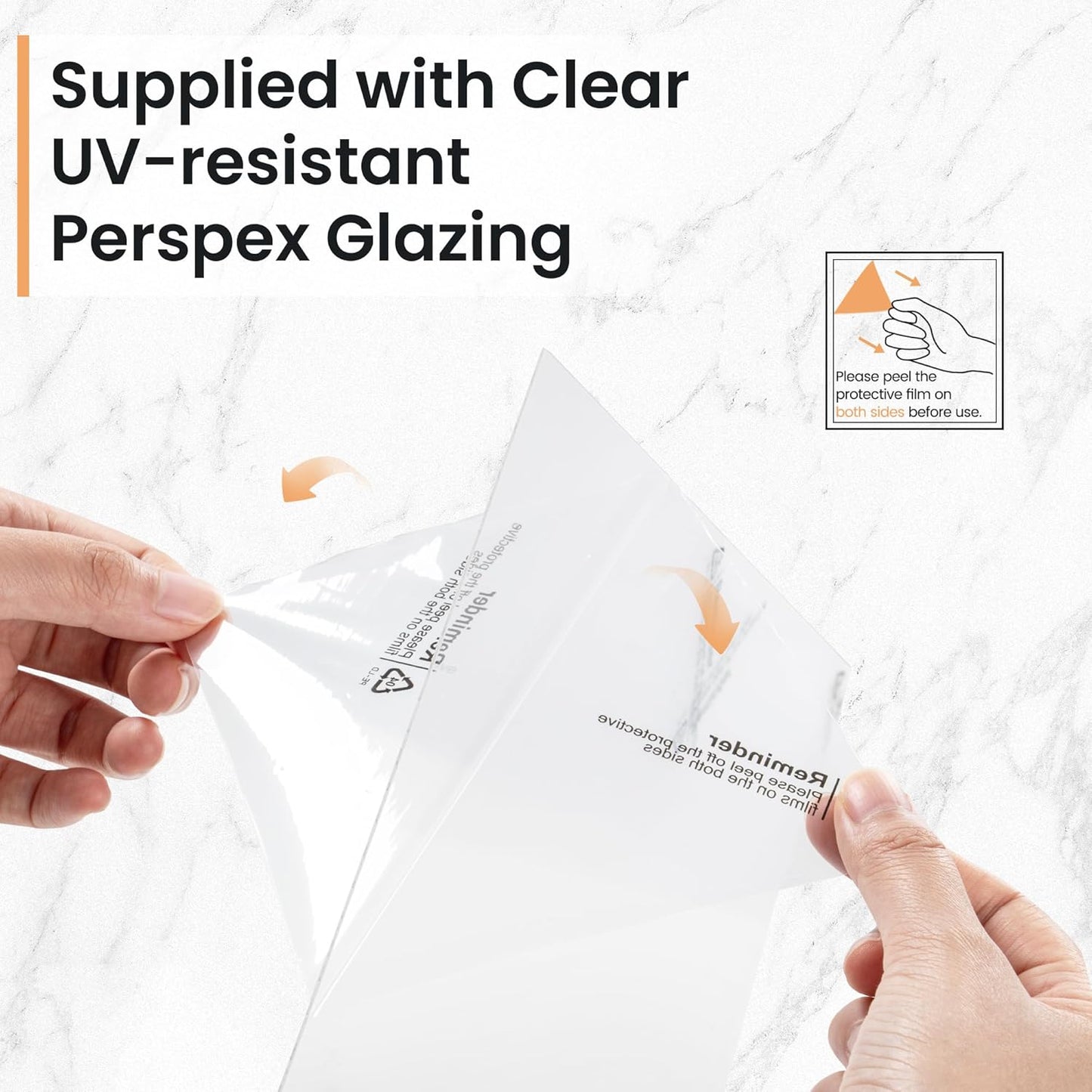 16x20 inch Picture Frame, 16x20 Photo Frames with 11x14 Removable Mat - High Definition Plexiglass - Vertical and Horizontal Display - Wall Hanging Frame - White, 3 Pack