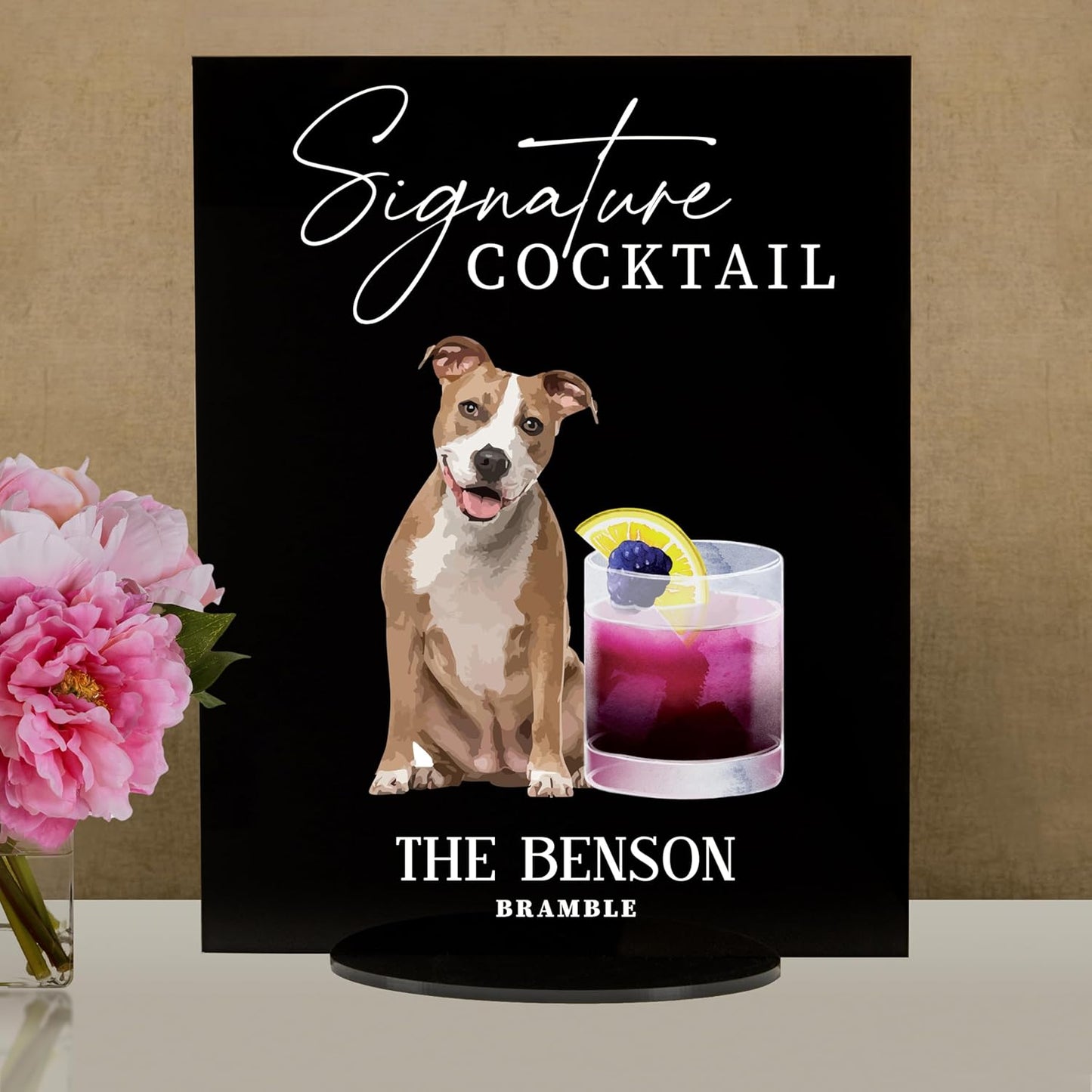 Pet Signature Drink Wedding Signs