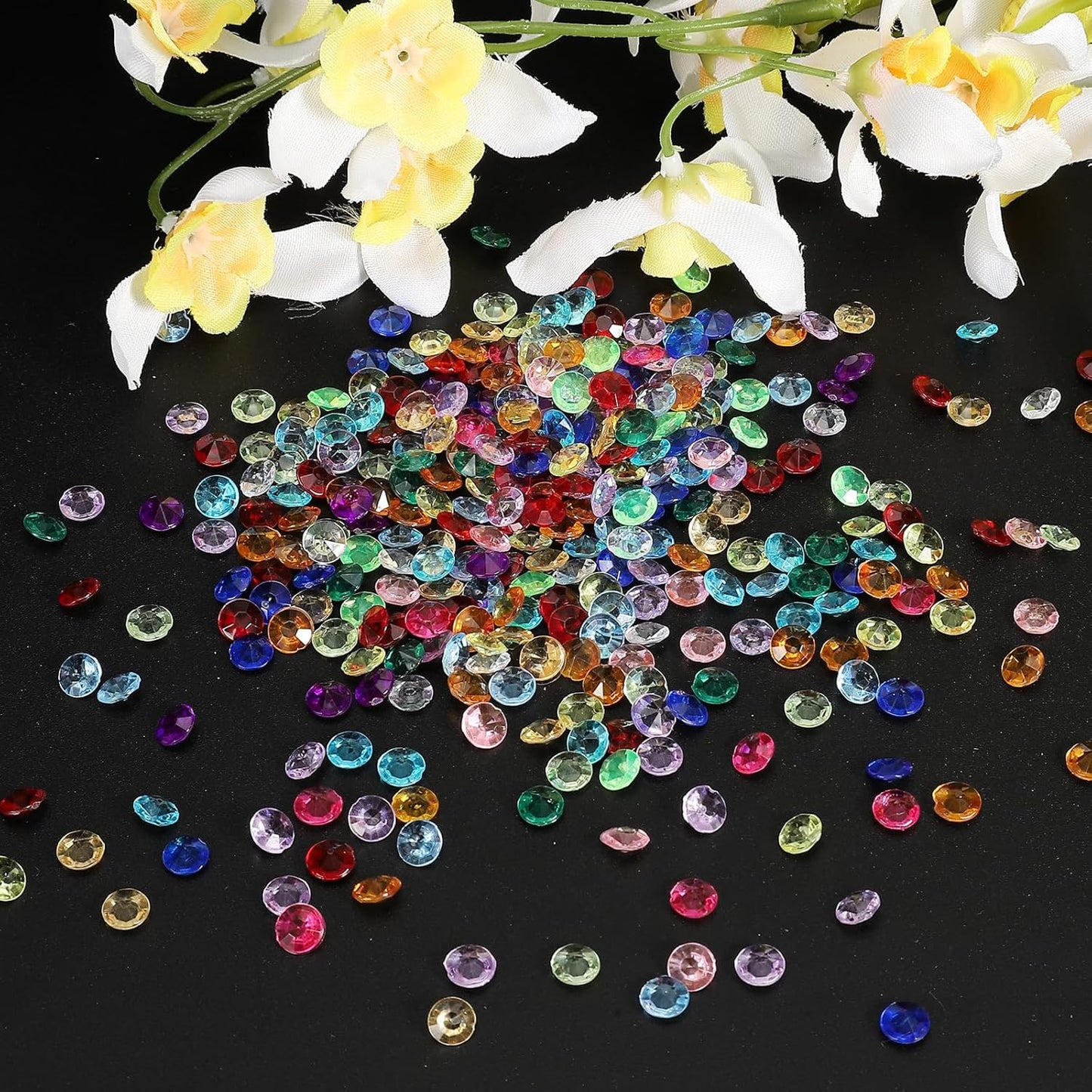 PATIKIL 4000 Pcs Wedding Table Scatter Confetti Crystals 6mm Acrylic Diamonds Vase Fillers Gems for Table Centerpiece Decorations Party Vase Beads, Light Purple