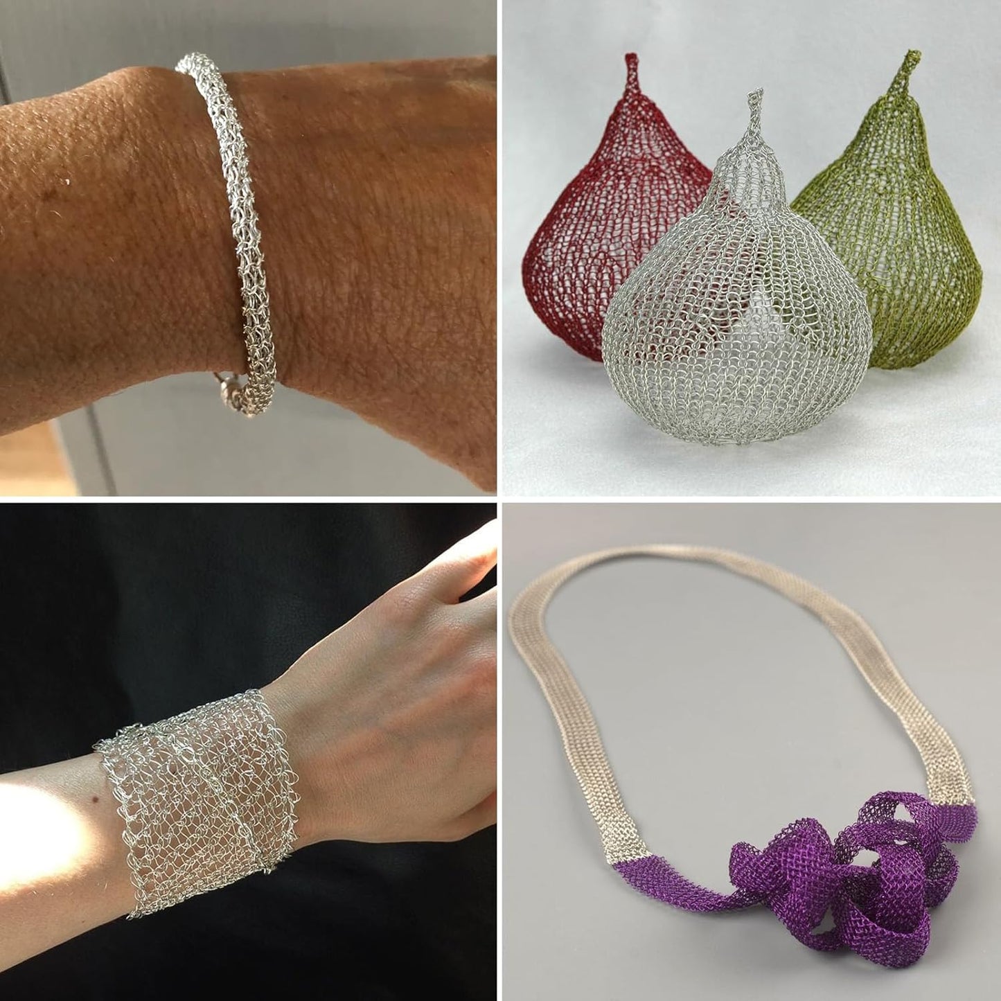 164FT Jewelry Wire 22 Gauge Tarnish-Resistant Copper Beading Wires Roll Bulk for DIY Crafts Jewelry Making, Silver Wire