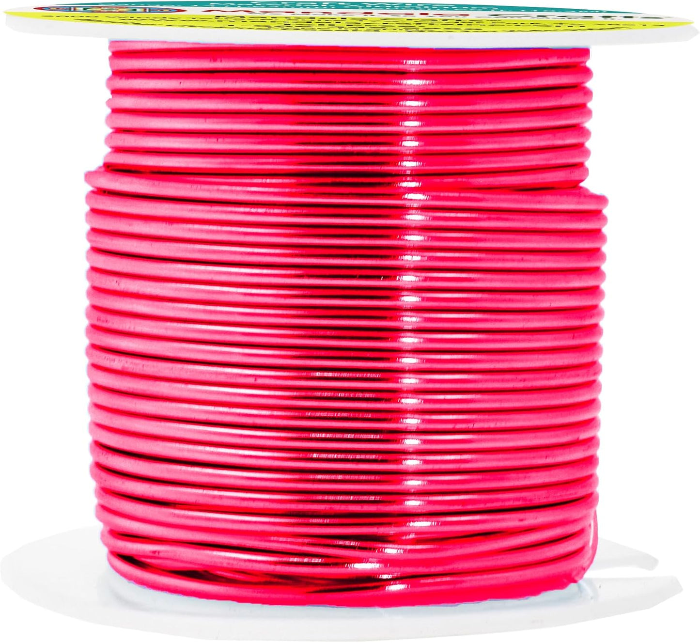 Mandala Crafts 14 Gauge Anodized Aluminum Craft Wire for Jewelry Making - 60 FT Colored Flexible Raspberry Wire - Bendable for Bonsai Armature Crafting Sculpting