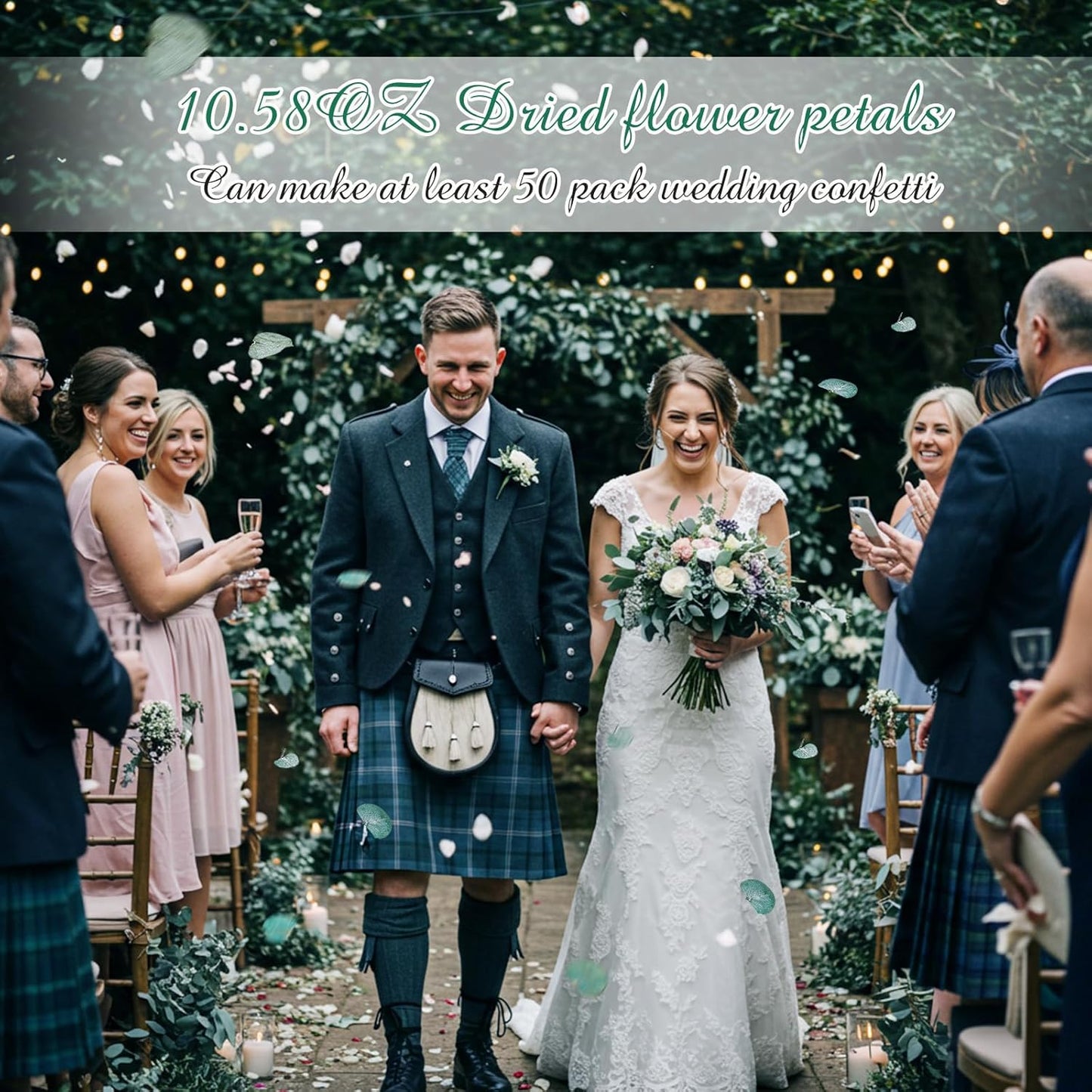 Biodegradable Confetti 10.58 Oz eucalyptus leaves Dried Flower Petals with Throw Me Stickers Confetti Biodegradable Flower Petals for Valentines Decor(Eucalyptus Leaves,Multi Color,55 Pcs)