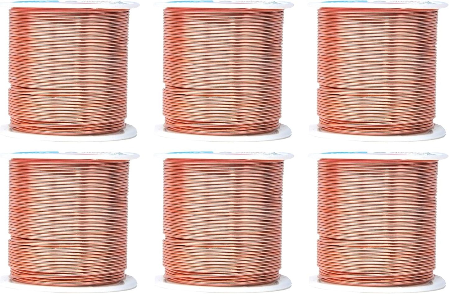 Mandala Crafts 18 Gauge Anodized Aluminum Craft Wire for Jewelry Making - 450 FT Colored Flexible Rose Gold Combo Wire - Bendable for Bonsai Armature Crafting Sculpting